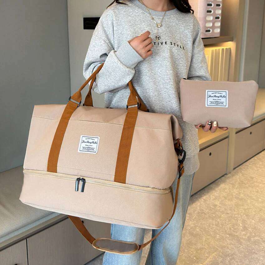 New 2 pieces Set Travel Clothes Storage Water-proof Good Quality Luggage Suitcase Organizer Large Capacity Trip Bag Y260225