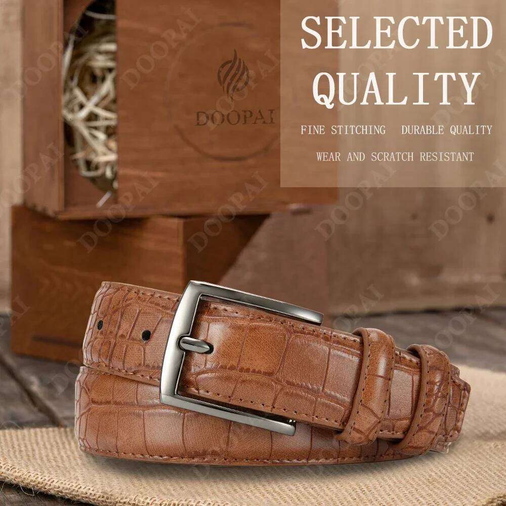 Famous Brand Business Belt Top Quality PU Luxury Leather Waist Strap Black Male Automatic Buckle Jeans Belts for Men Y260225