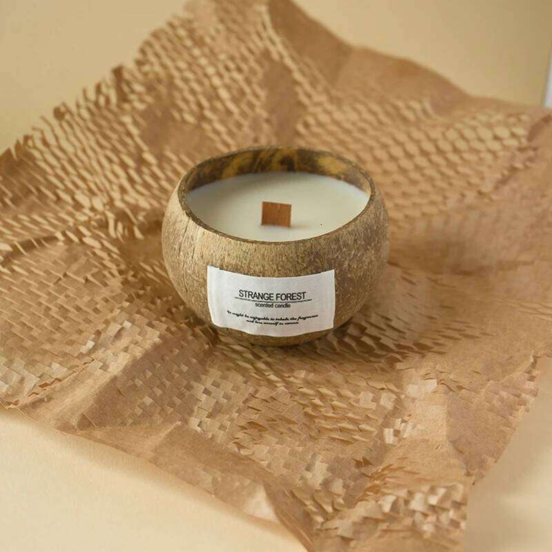 Coconut Shell Aromatherapy Candle Essential Oil Premium Plant Wax Fragrance Home Companion H260225