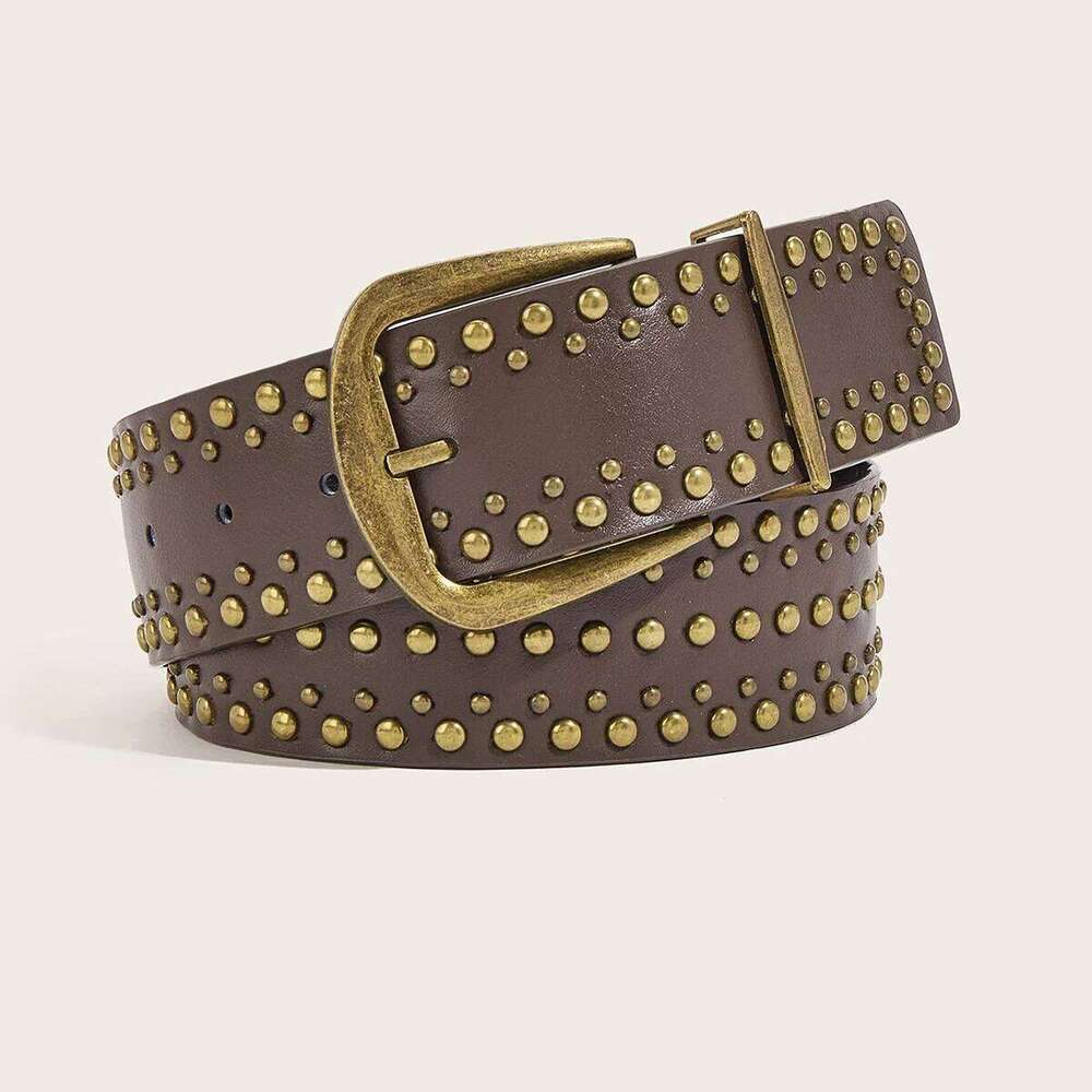Unisex Rivet Pin Buckle Belt - Stylish & Versatile Y260225