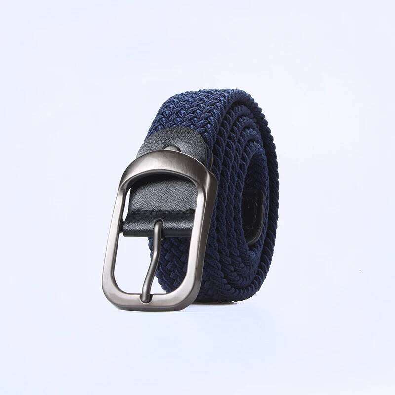 ZLD Men Women Elastic Fabric Woven Casual Belt Pin Buckle Expandable Stretch canvas Simple and Stylish belt Y260225