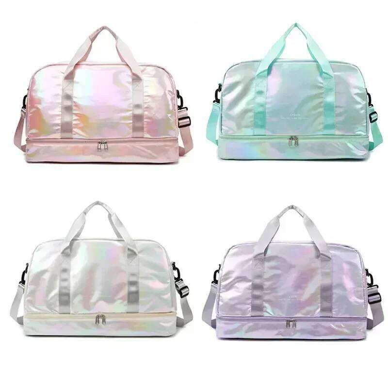 Women's Travel Large Capacity Handbag Shoulder Casual Crossbody Luggage Dry Wet Separation Sports Fitness Bag Y260225