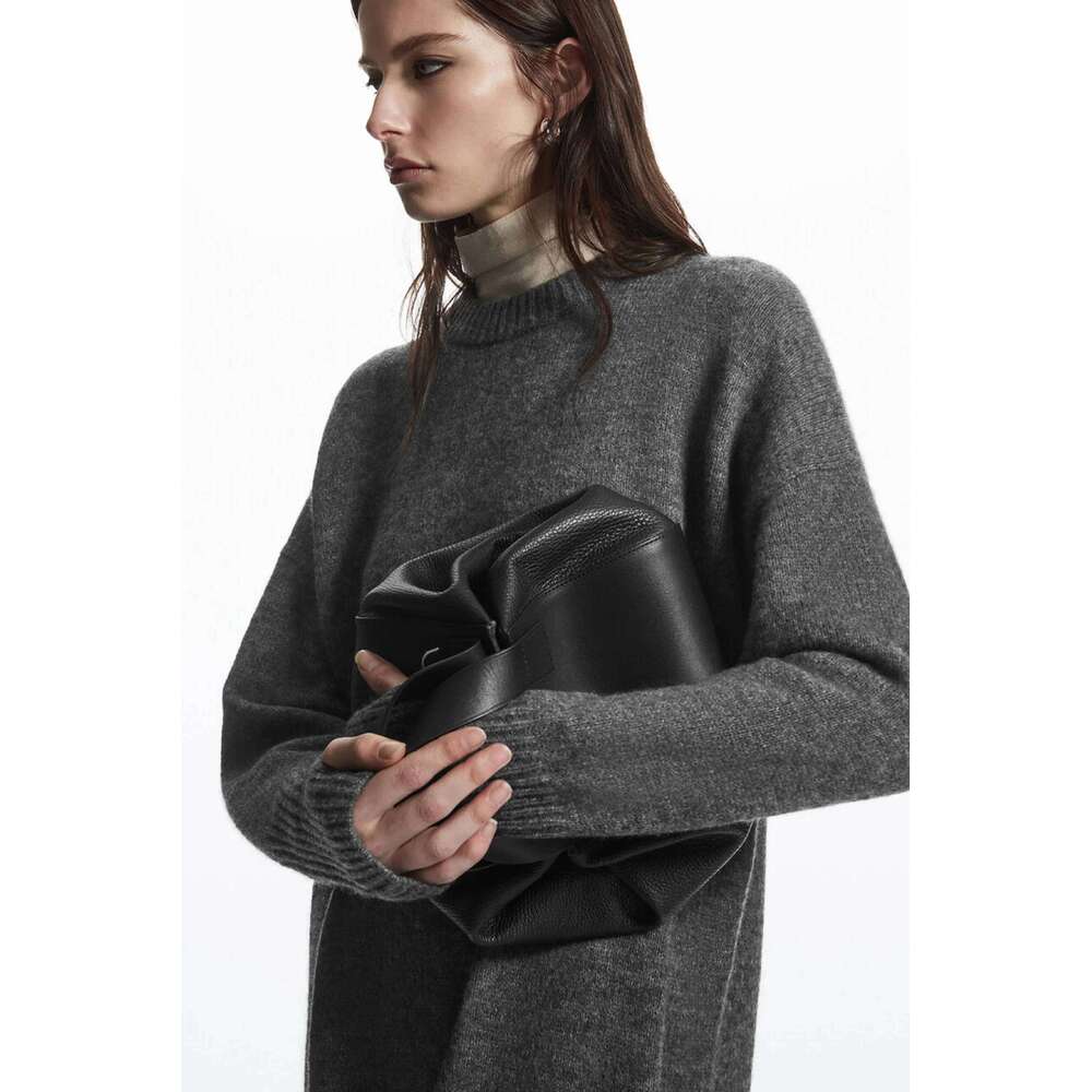 Ethereal 2024 new style of Women's casual long round neck wool blend dress XJ260225