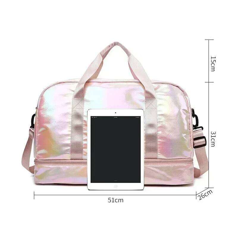 Women's Gym Travel Large Capacity Handbag Shoulder Casual Crossbody Luggage Dry Wet Separation Sports Fitness Bag Y260225