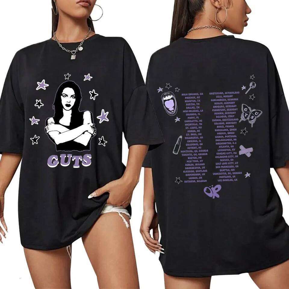2025 Olivia Male Female Rodrigo Singer Cotton Clothes Fashion Short Sleeve O Neck Tees Unique Men Clothing Shirts Graphic Tee C260225