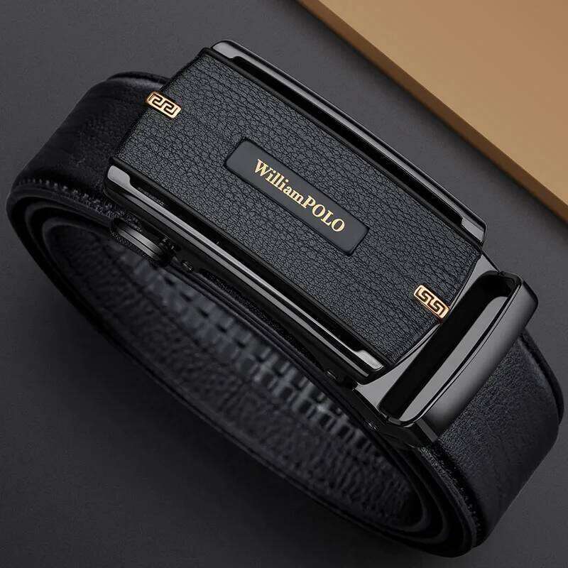 Men's automatic buckle fashionable versatile waist belt, personalized and casual pants belt Y260225