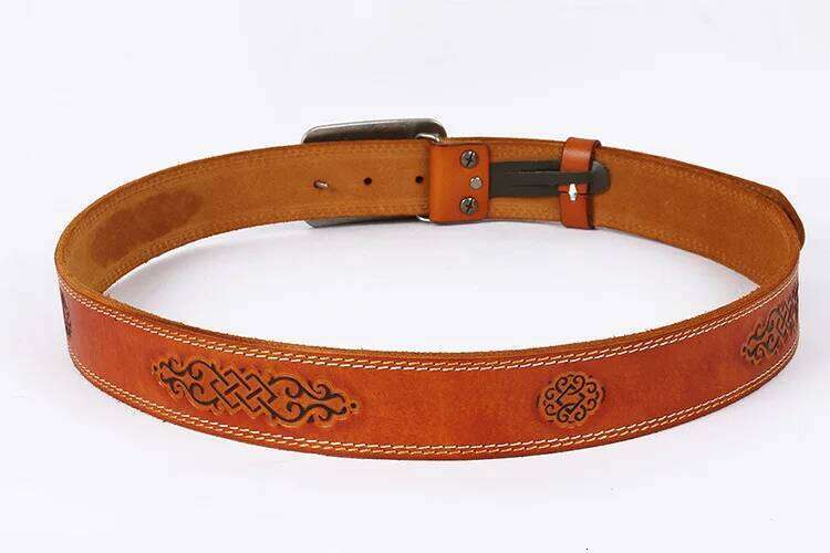 3.8cm Metal Retro Belt Luxury Designers Men 100% Top Grain Cow Genuine Leather Cintos Masculinos Male Women Strap Waist Y260225