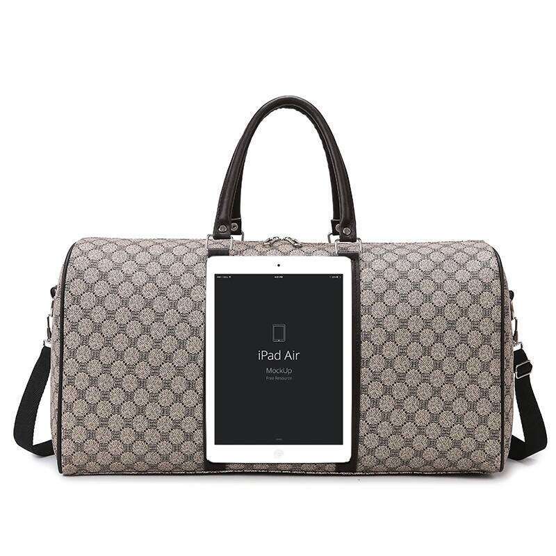 Large capacity PU leather women's handbag fitness crossbody travel bag sac de voyage large size luggage Y260225