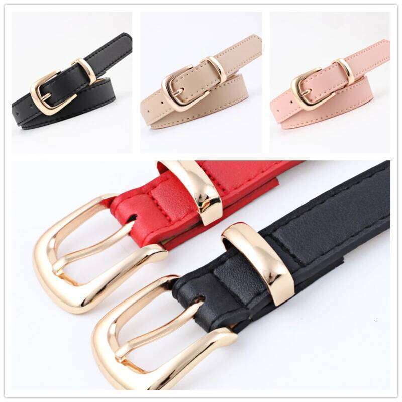 Women's Jeans Pants Dress Girls Fashion PU Leather European style Luxury Alloy gold/silver Buckle Waistband Belts for Lady Y260225