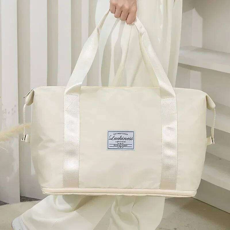 Large Capacity Travel Storage Oxford Wet and Dry Separation Maternity Bag with Expandable Design for Efficient Organization Y260225