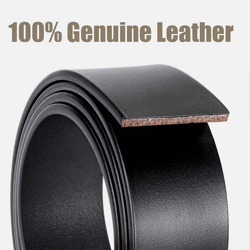 Maikun Genuine Leather Men's Large Size Casual Alloy Pin Buckle Business Suit Belt Father's Day Present Gift Y260225
