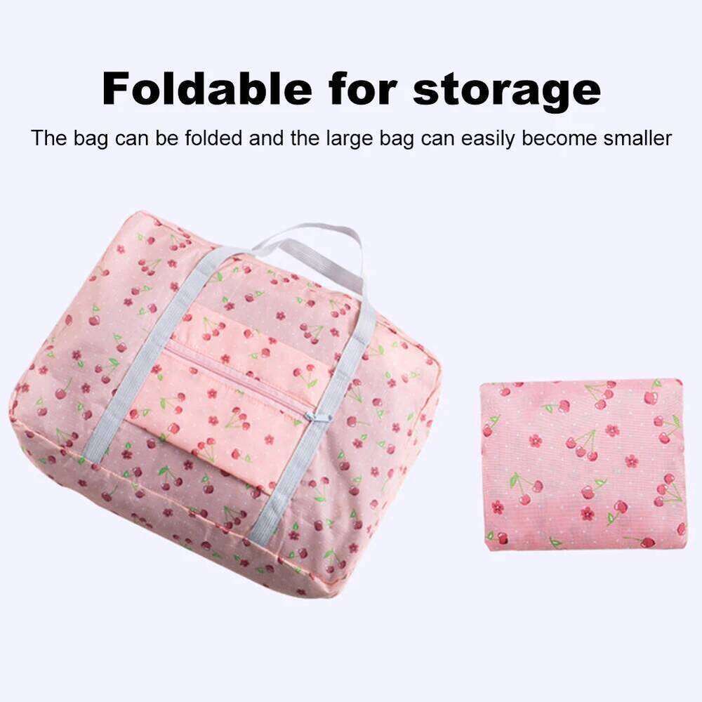 Women Casual Weekend Large Capacity Clothes Storage Bag Waterproof Zipper Closure with Trolley Sleeve for Female Short Trip Y260225