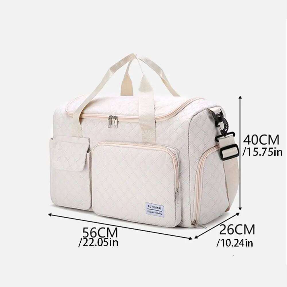 Oxford Duffel Sturdy Short Distance Travel Luggage Bag Solid Color Multi-functional Large Capacity Handbag Fitness Y260225