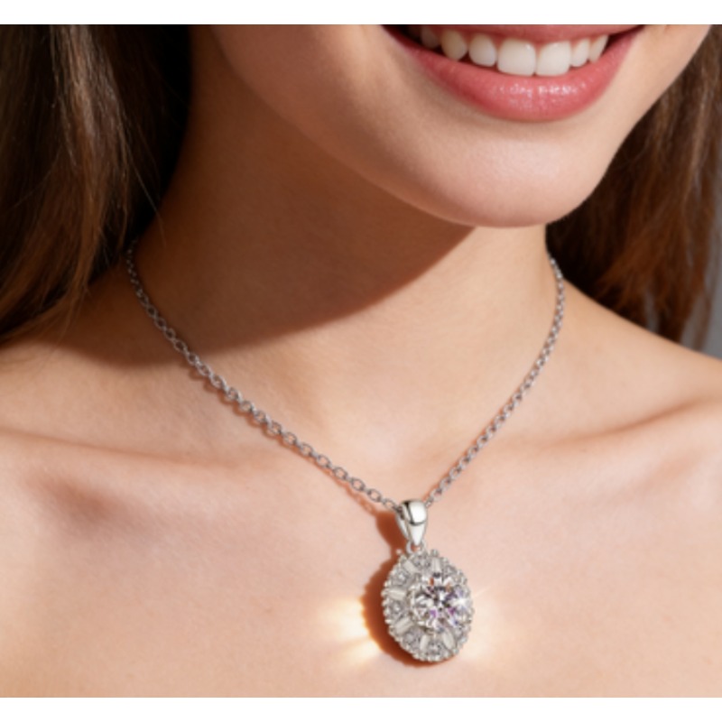New Design Full Star Paved Pendant Necklace For Women INS Style Shiny All-match Clavicle Chain Fashion Jewelry Shine Your Beauty
