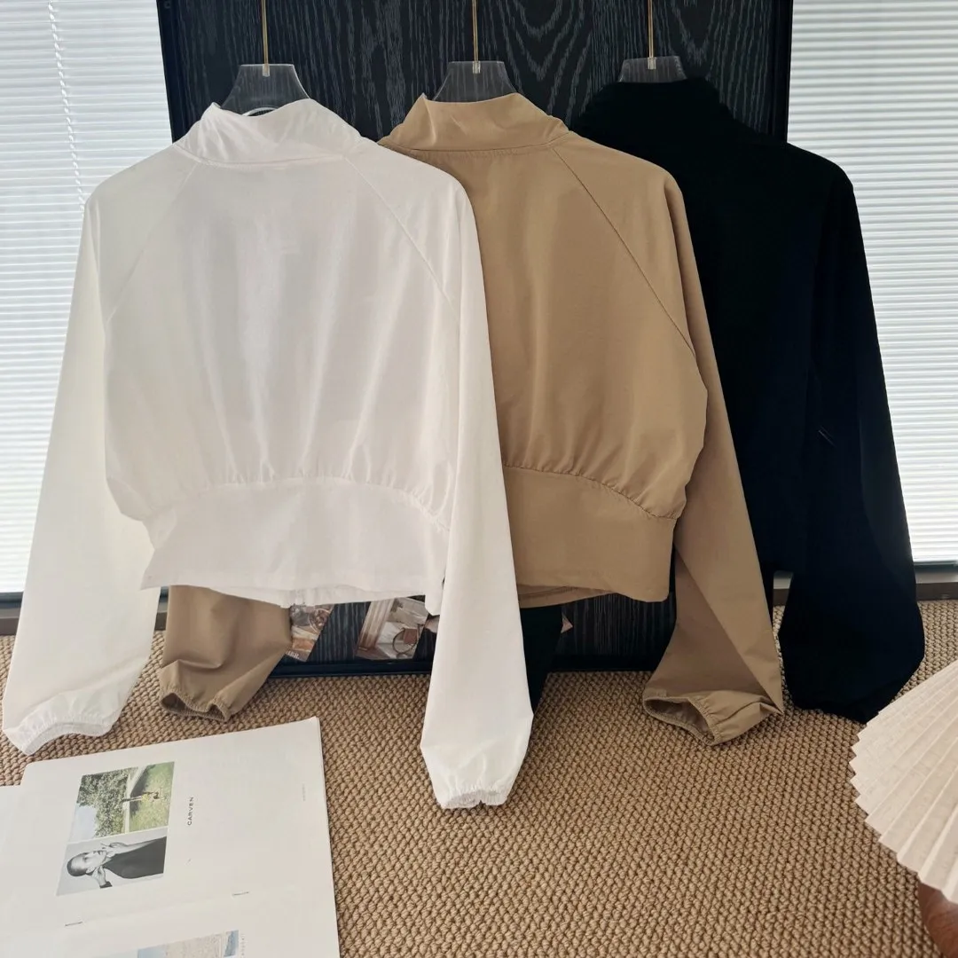 Designer Women Yoga Jacket Sports Coat Windproof Yoga Clothes Quick-drying Long Sleeve Top Zipper Fitness Gym Outfit Luxury