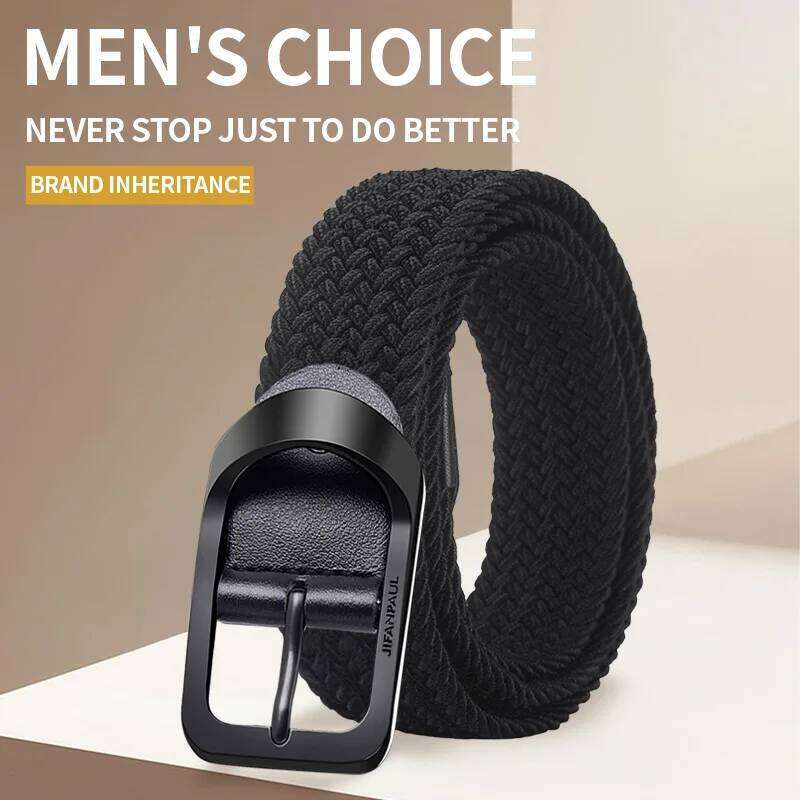 Men's needle buckle, student youth Korean version versatile denim canvas belt, nylon men's luxury outdoor hunting tactics, multi Y260225