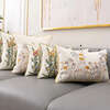 Cotton Embroidered European Pastoral Floral Cushion Cover 45x45cm Sofa Seat Home Decor Throw Pillow Case Living Room Decoration
