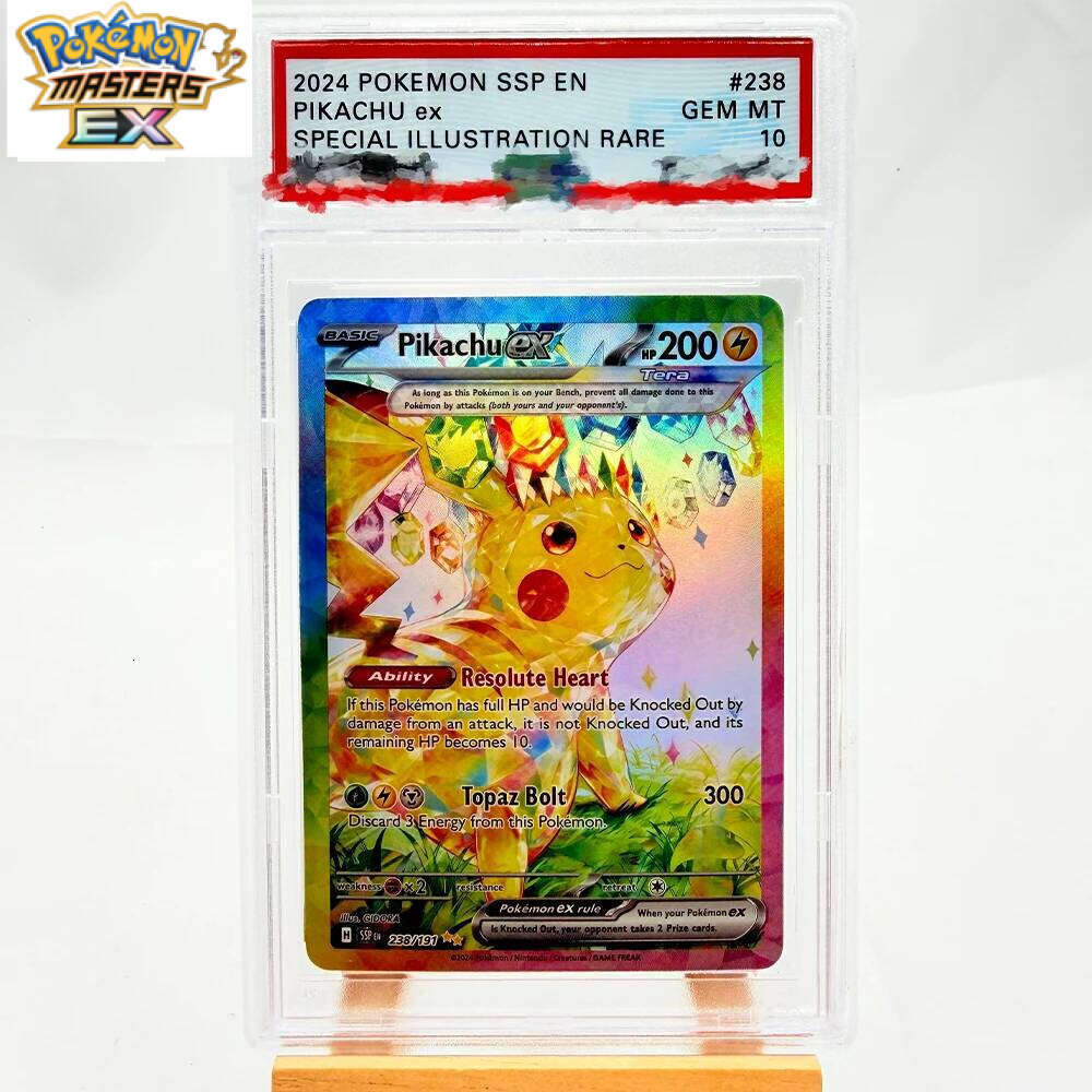 DIY PTCG 2024 SSP EN Ex SIR 238/191 Collection Copy 10Points Rating Card Anime Game Gift Toy W260225
