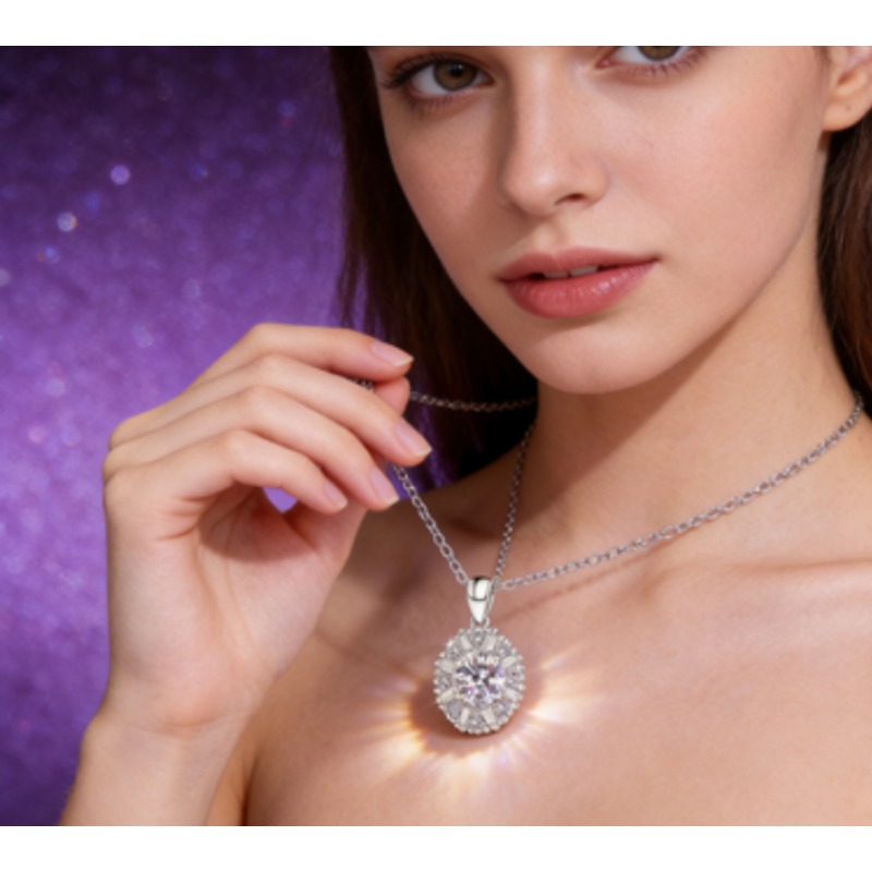 New Design Full Star Paved Pendant Necklace For Women INS Style Shiny All-match Clavicle Chain Fashion Jewelry Shine Your Beauty
