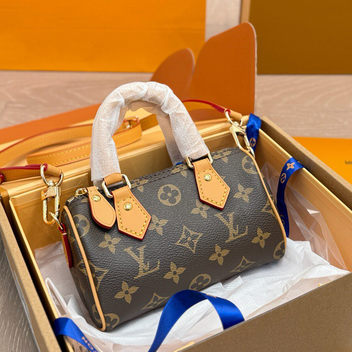 Designer Bag Luxury Bag Nano Speedy Pilow Purses Monogram Bag 2025 Bags For Women Designer Messenger Bags Crossbody Handbags Shoulder Tote Bag 001