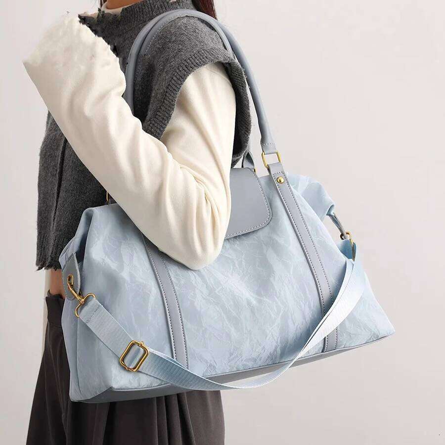 Foldable Duffel Lightweight Travel for Women Tote Carry On Luggage Weekender Overnight Bag Maternity Storage Y260225