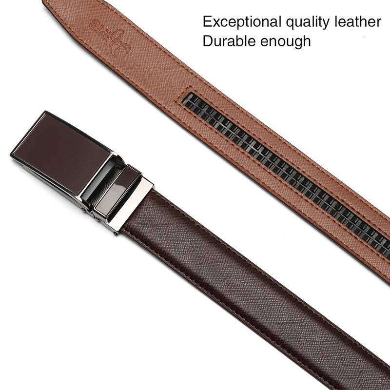 Belt Male Men's belt Genuine Leather Strap luxury brand Automatic Buckle For Men Belts Cummerbunds cinturon hombre Y260225
