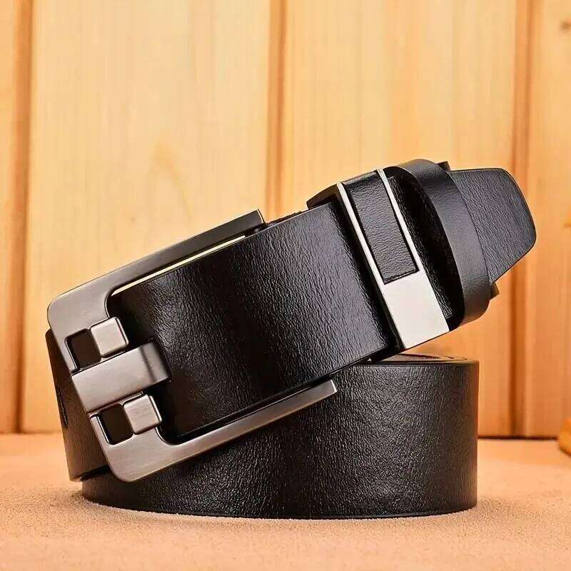 Genuine Leather For Men's High Quality Buckle Jeans Cowskin Casual Belts Business Cowboy Waistband Male Fashion Designer 2024New Y260225
