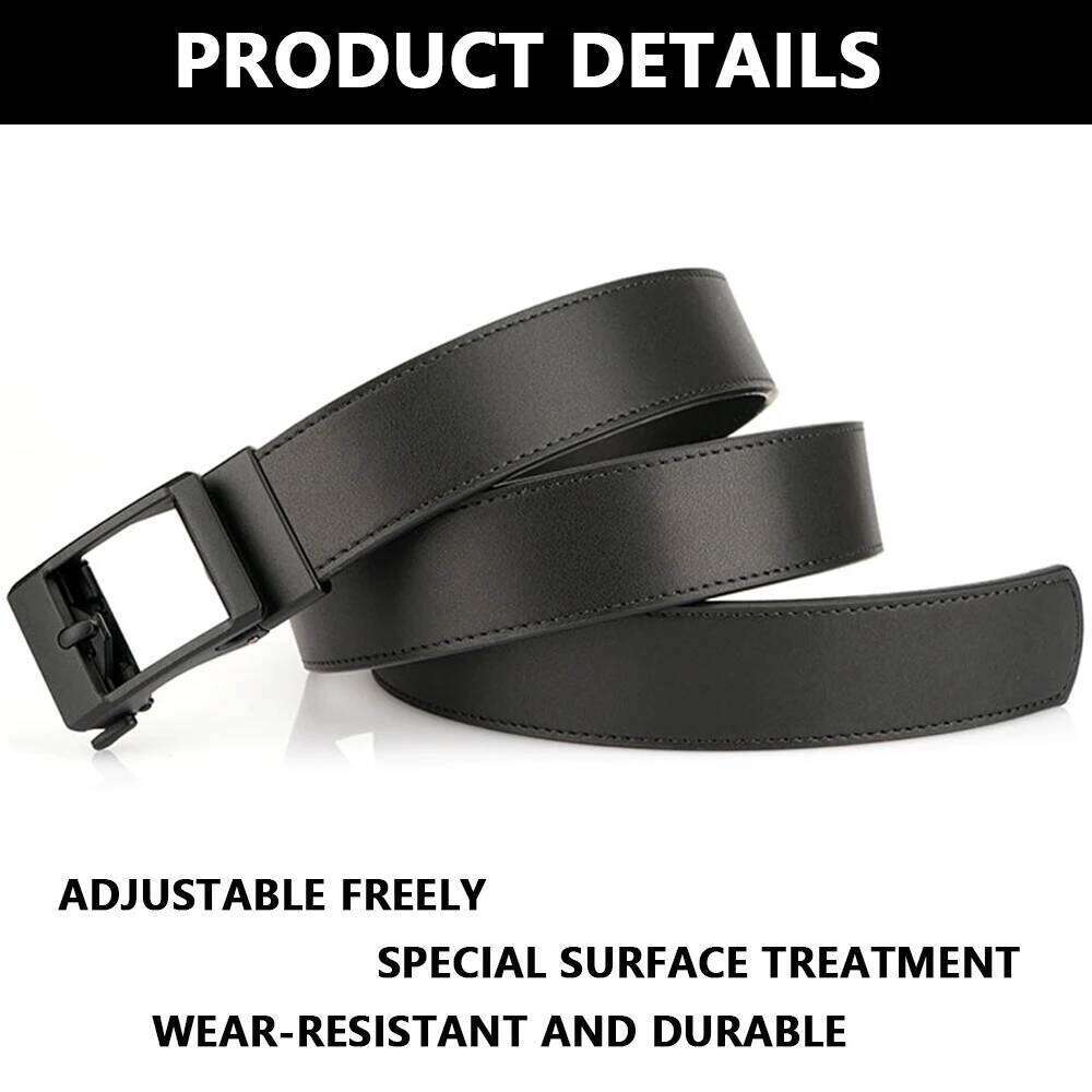 TUSHI Official Policemen Leather Tactical Strong Military Army Rust-Proof Metal Quick Release Buckle Outdoor Work Belt Y260225