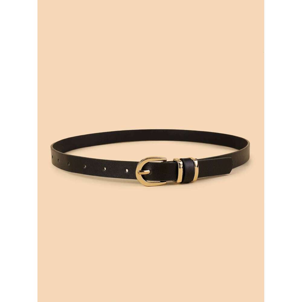 Hot Selling Korean Style Student Fine Jeans dress Pin Buckle PU Belt Decoration Y260225