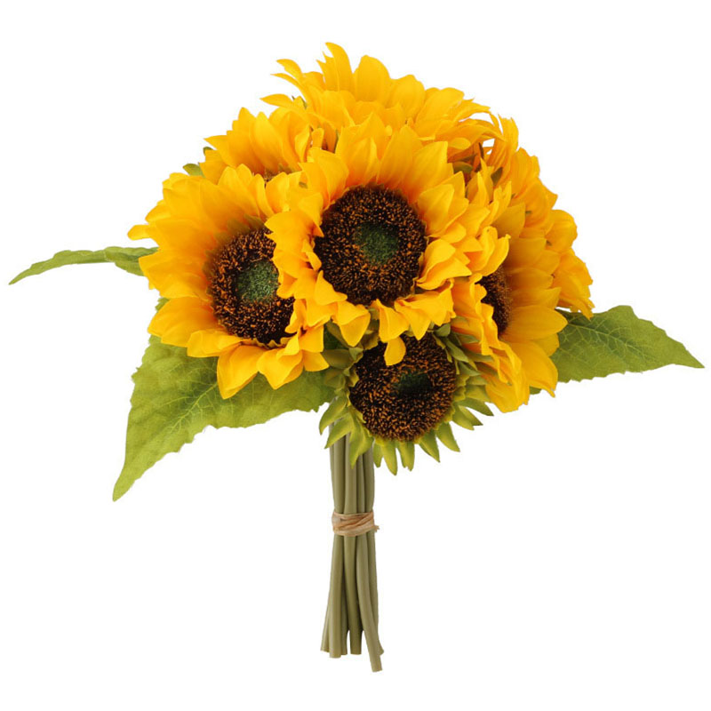 Artificial Sunflower Simulation Realistic Flower for Wed Birthday Party Room Indoor Decor Indoor Floral Arrangement Table Centerpiece Easter Spring Bouquets