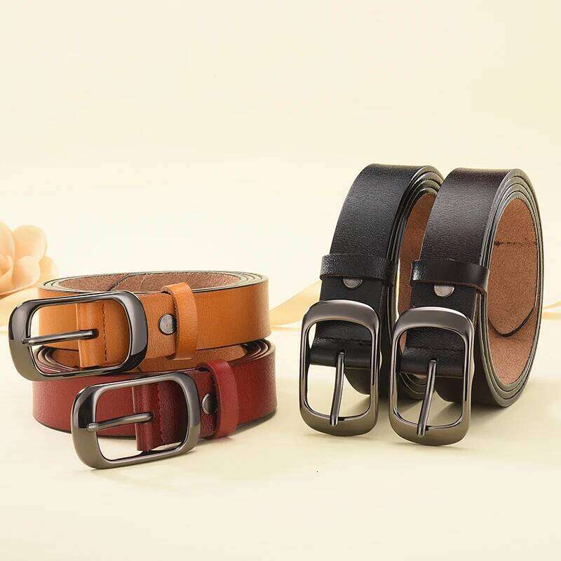DINISITON New Girls Leather Adjustable Belts Fashion Design Casual Style Jeans Belt Accessories Y260225
