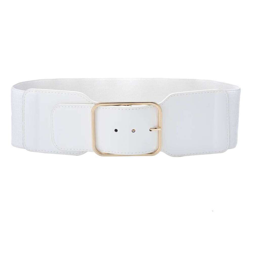 Women Stretchy Wide Waist Belt Ladies Elastic Dress Cummerbund with Pin Buckle Stretch Fashion Cinch Belts Y260225