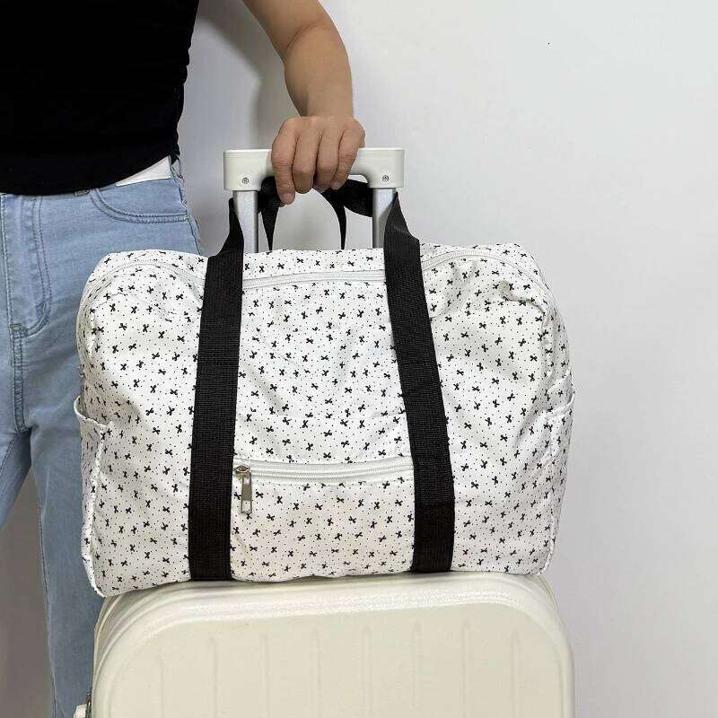 Large Capaci Oulder Sports Fitn Tote Bla Polka Dot Crossbody Faionable Trendy Youth Travel Bag Y260225