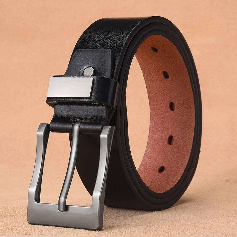 New Men's Cow Leather Luxury Strap Male Belts For Fashion Classice Vintage Pin Buckle High Quality Designer Belt Plus Size Y260225