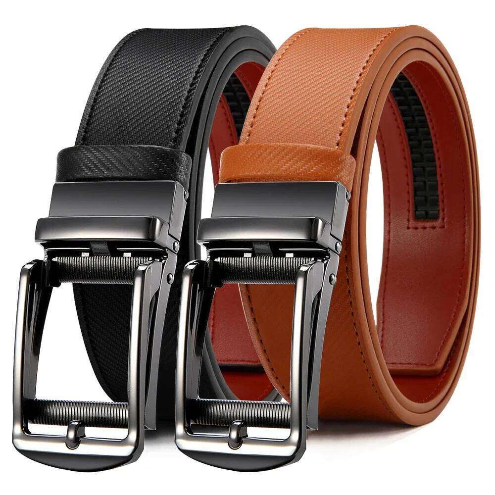 Mens Belts Metal Automatic Buckle Quality Genuine Luxury Leather for Men Famous Brand Belt Wome Y260225