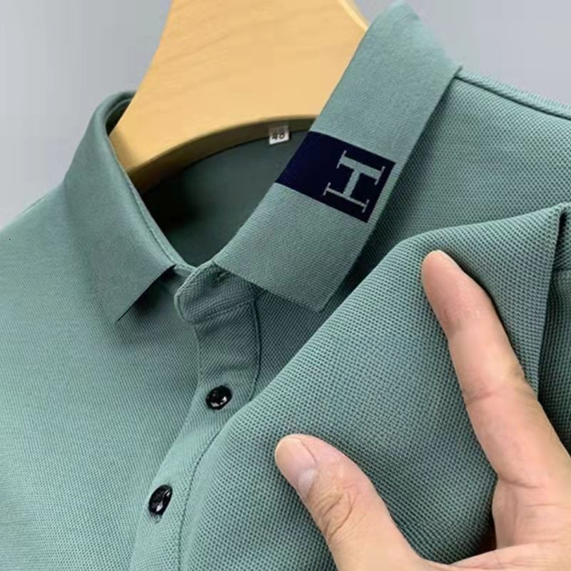 2026 New Designer Short-Sleeved T-Shirt Embroidered Luxury Youth And Middle-Aged Collared Polo Shirt - Outdoor Large-Sized Casual Business Men's 