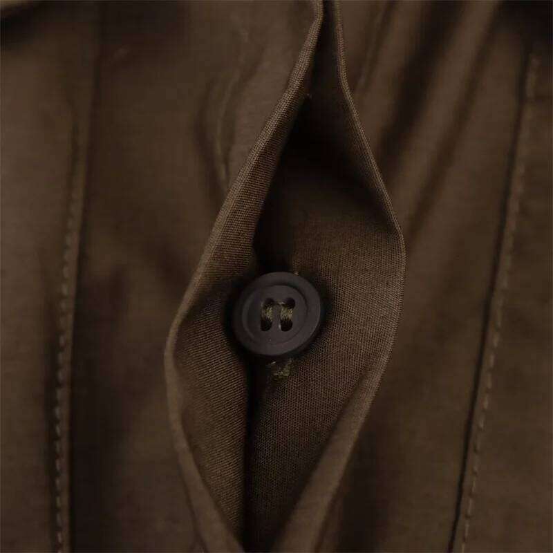 Women's Fall 2025 New Solid Color Long Sleeve Shirt Style A-Pendulum Dress Belt Decoration Casual Fashion Personality XJ260225