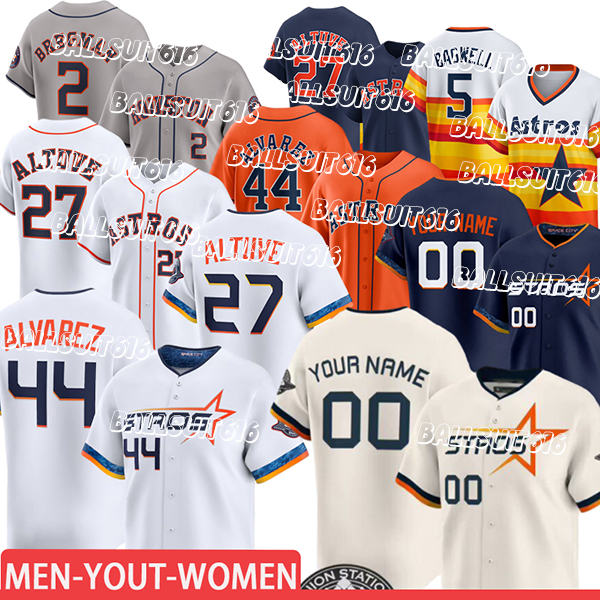 Houstoncity Astros Jersey 2025 Custom city Baseball Jerseys #27 Jose Altuve Alex Bregman #44 Yordan alvarez Kyle Tucker Jeremy Pena Jersey 2026