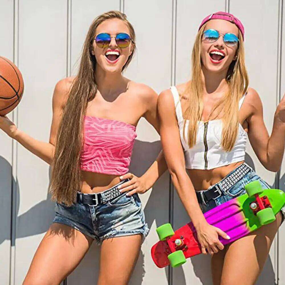 Black/Pink/White Trend Rivet Heavy Metal Men Women Punk Nightclub Rock Style Jeans Y2K Belt Fashion Decor Y260225