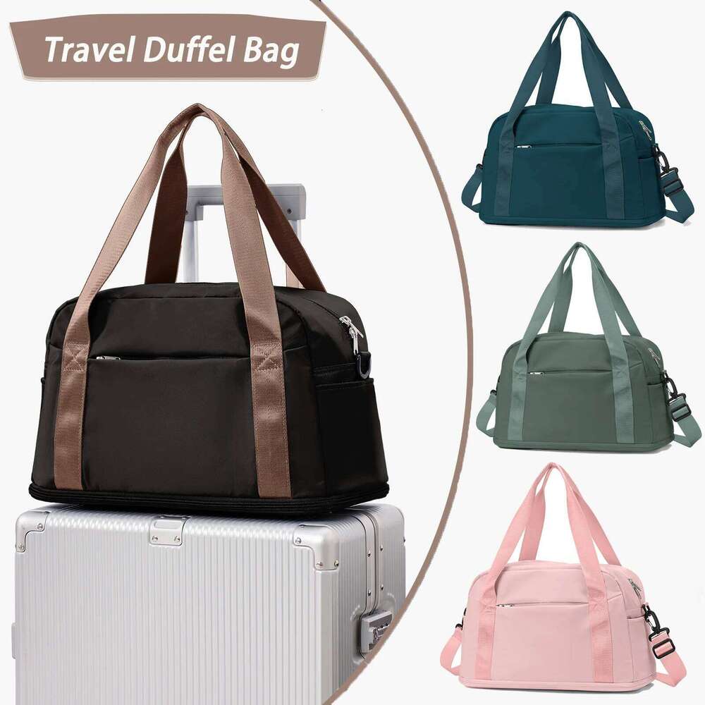 Duffel Women Boston Large Size Luggage Travel Expandable Dry-Wet Sports Fitness Bag bagsmart mujer Tote Y260225