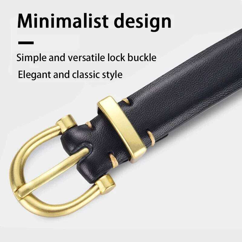 New Women's Fashionable Thin Buckle Belt, Detachable Double Side Denim Belt As A Gift For Mothers And Girlfriends Y260225