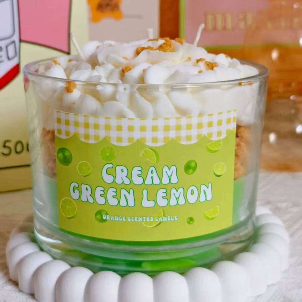 Handmade Fruit Cream Cup Scented Candle Set - Strawberry Blueberry Banana Fragrance Ornament Gift H260225