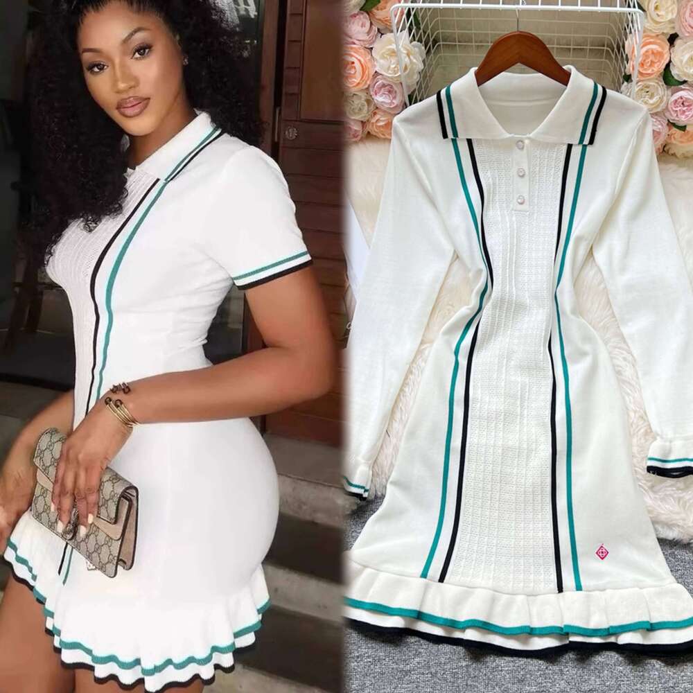 YuooMuoo Brand Fashion Women Knitted Mini Ins Hot Sexy Package Hips Ruffled Party Dress Streetwear Lady Outfits Vestidos XJ260225