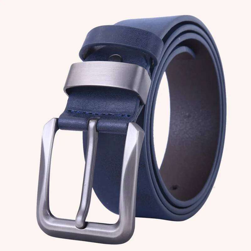 Accessories For Gents Leather Belt Trouser Waistband Stylish Casual Belts Men With Gray Bule Brown Color Y260225