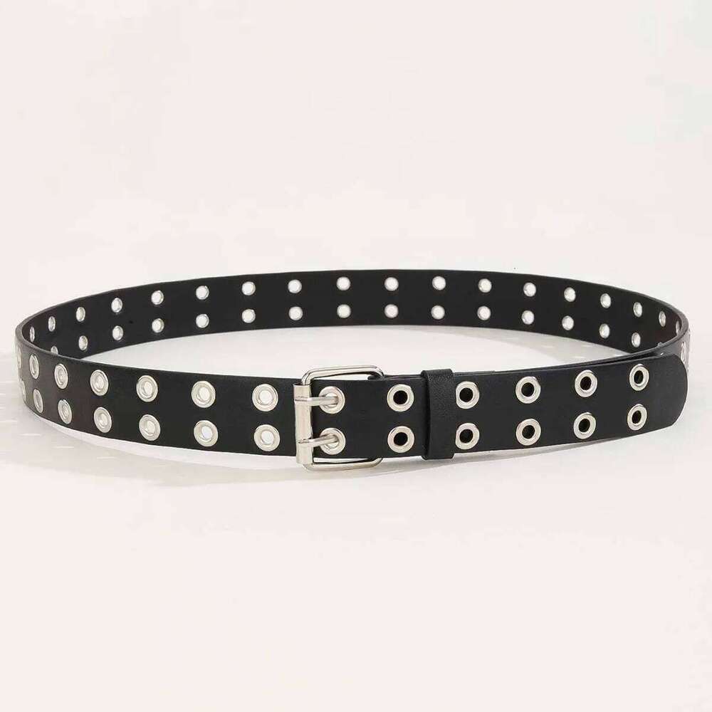 Ladies' fashionable paired with jeans, Gothic style studded decorative belt, waist cinching belt daily wear Y260225
