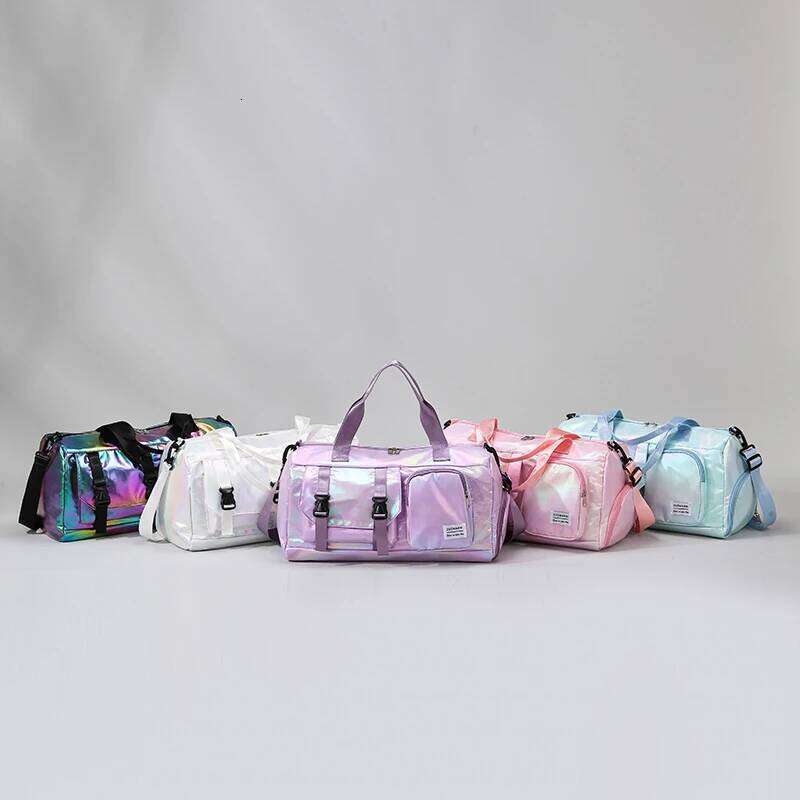 Large Capacity Women'S Nylon Travel Duffel Bag,Weekender Gym Tote with Shoe Compartment, Versatile Sports & Fitness Carry-On Y260225