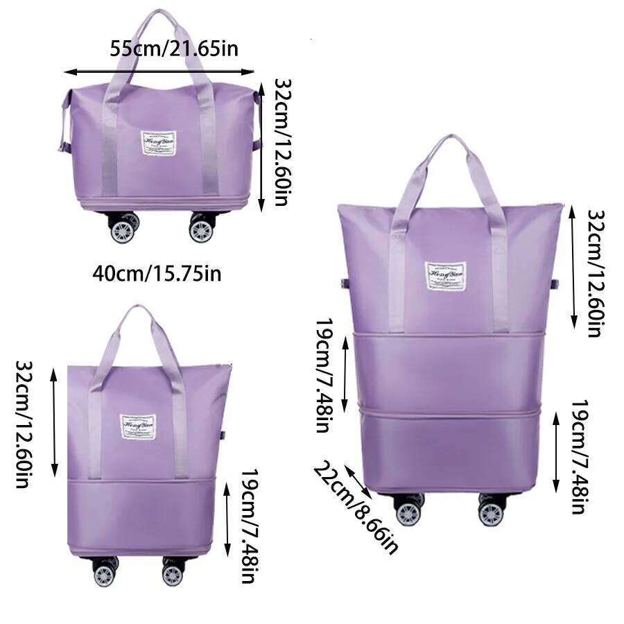 Expandable Large Capacity Wheelie Bag Suitcase with Smooth Rolling Wheels Luggage for Business Travel And Vacation Y260225