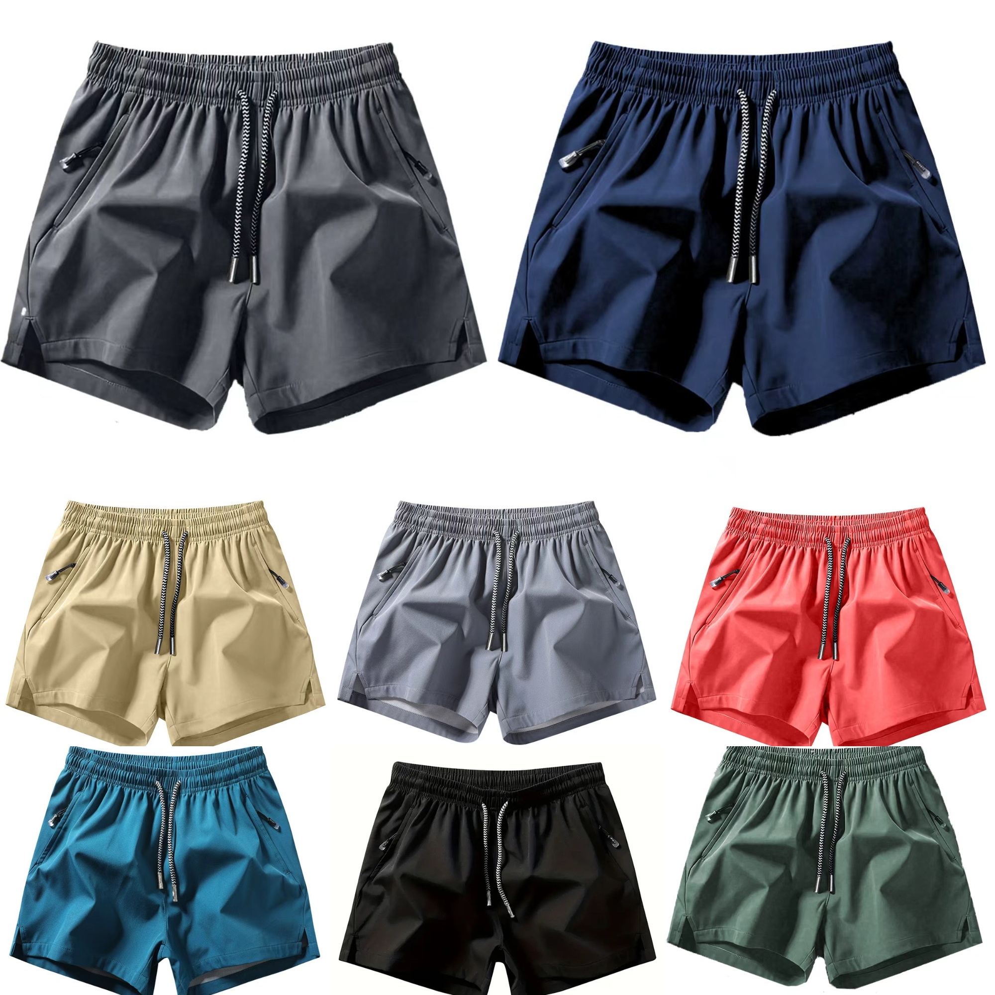 Men's Summer Quick Dry Breathable 5 Inch Shorts Casual Sports Basketball Daily Pants Loose Fit Training Running Active Wear S-2XL