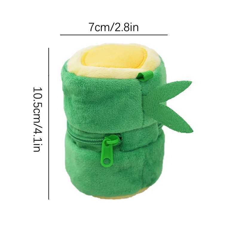 Plush Panda Bamboo Tube Keychain Cartoon Panda Doll And Bamboo Tube Keyrings Pendants Lovely Panda Doll Key Chain Hanging H260225