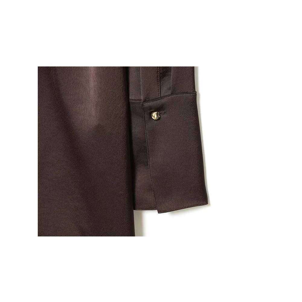 TFMLN New Arrivals Women's Half High Neck Long Sleeve Slim Fit Belt Decoration Temperament Elegant Short Dress XJ260225